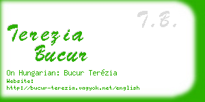 terezia bucur business card