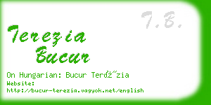 terezia bucur business card